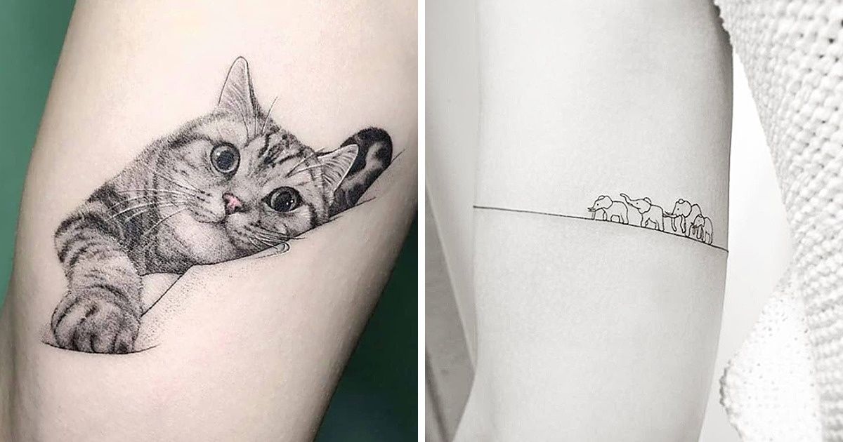 Татуировка кот