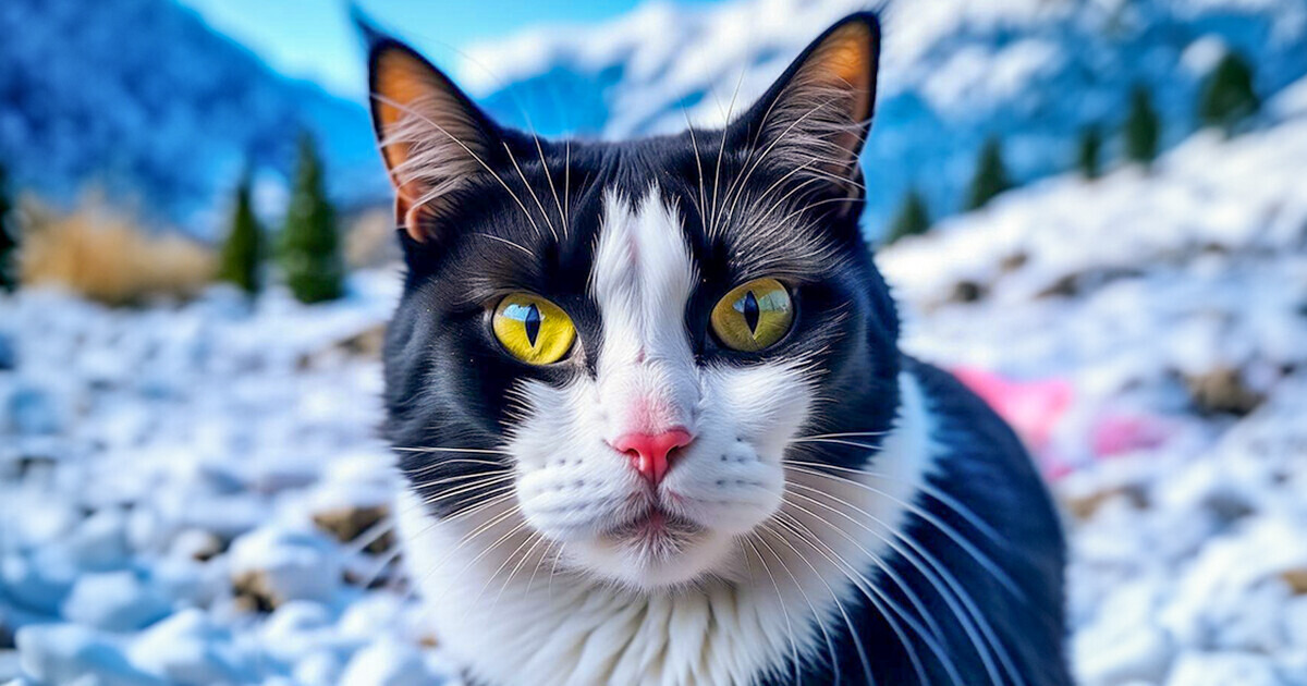 Мужчина заблудился в горах и уже отчаялся найти дорогу, когда появился пушистый ангел-хранитель