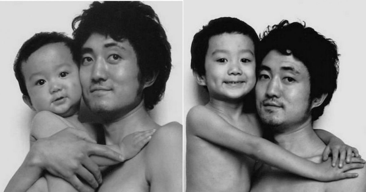 Трогательные фотографии с любимым сыном на протяжении 26 лет