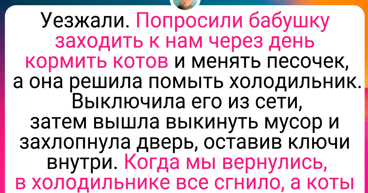 Реальная история о том, что не надо насильно причинять добро близким людям Реальная история о том, что не надо насильно причинять добро близким людям