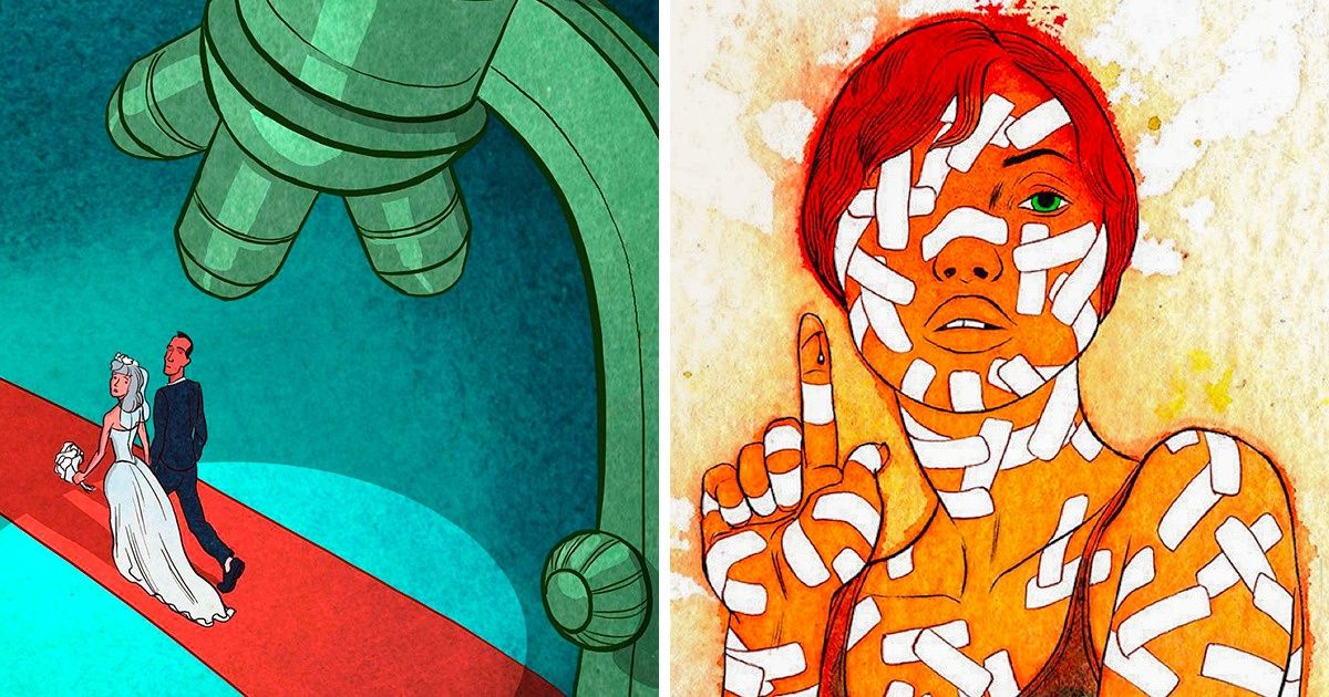 Художник рисует то, о чем современным женщинам хочется кричать Художник рисует то, о чем современным женщинам хочется кричать