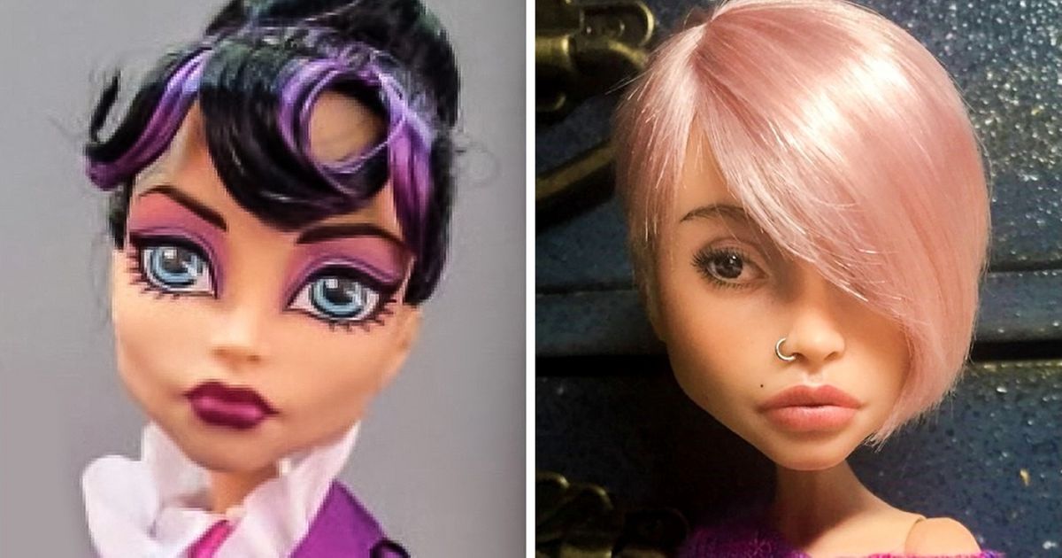 Художница рисует куклам новые лица, наделяя их естественной красотой