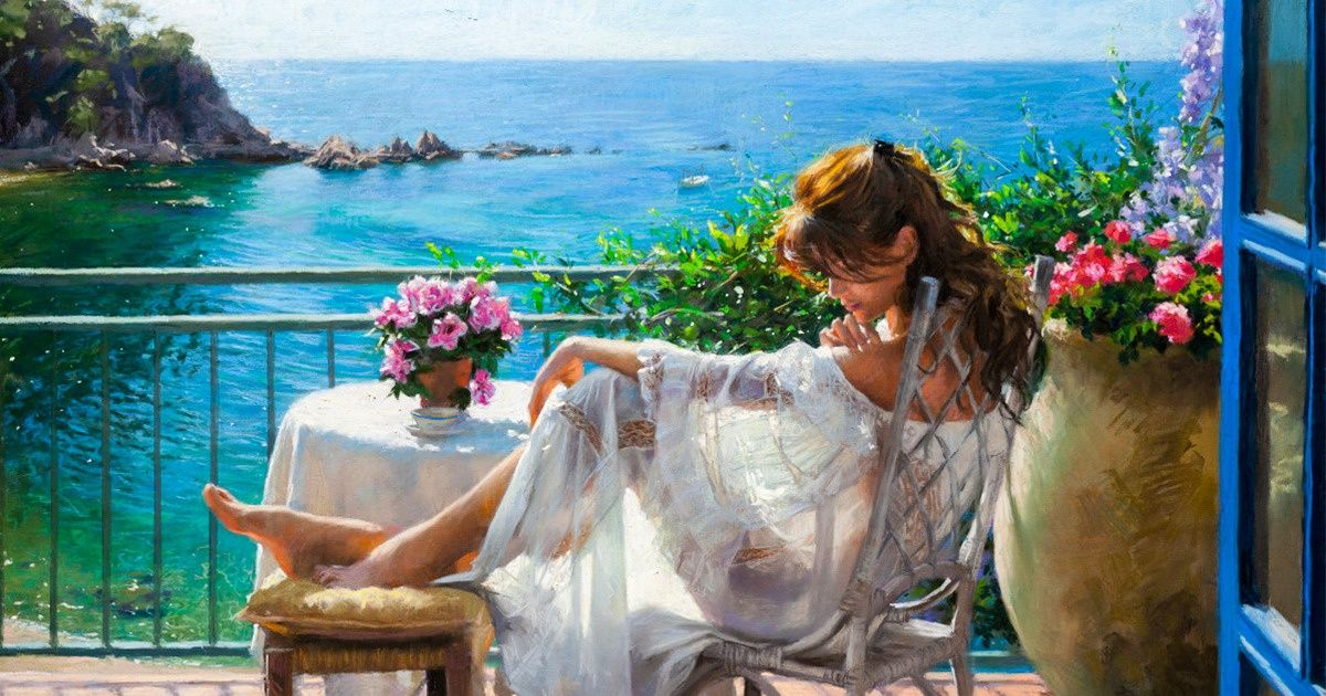 15 романтических картин испанского художника, который умеет рисовать украденный момент интимности