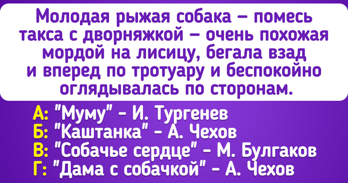Проверьте, сможете ли вы угадать классические произведения по первым строчкам Проверьте, сможете ли вы угадать классические произведения по первым строчкам