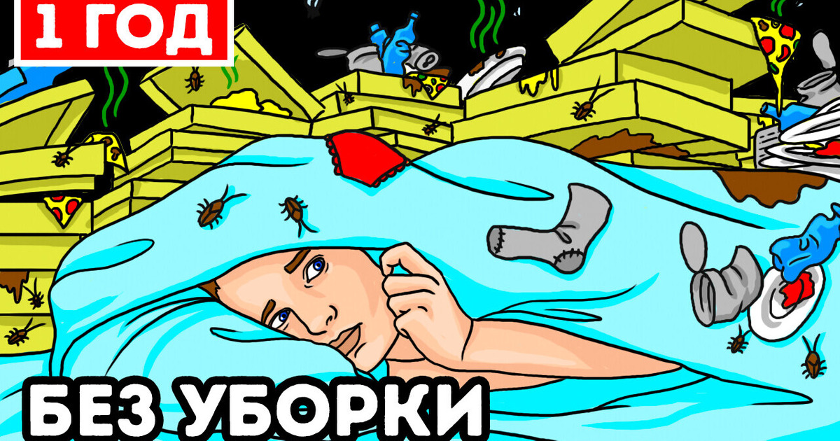 Что, если вы не будете убираться дома целый год?