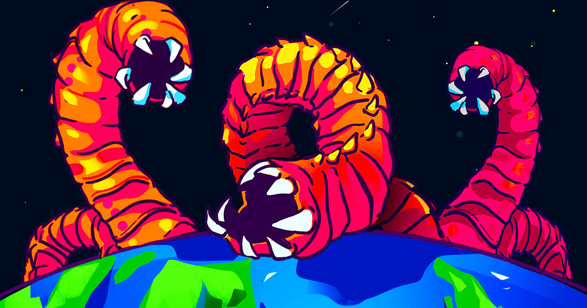 Что, если бы под землей жили огромные черви Что, если бы под землей жили огромные черви