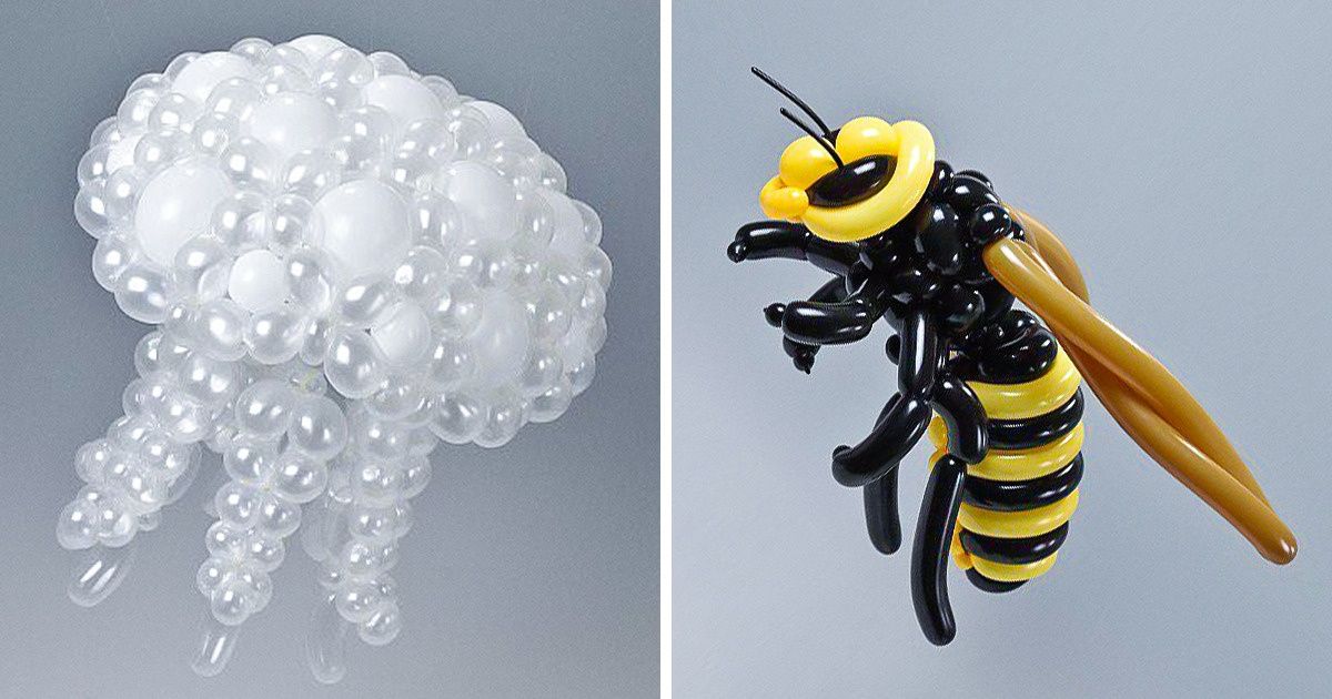 Японский художник создает животных из надувных шаров, и это совсем не те фигуры, что вы привыкли видеть