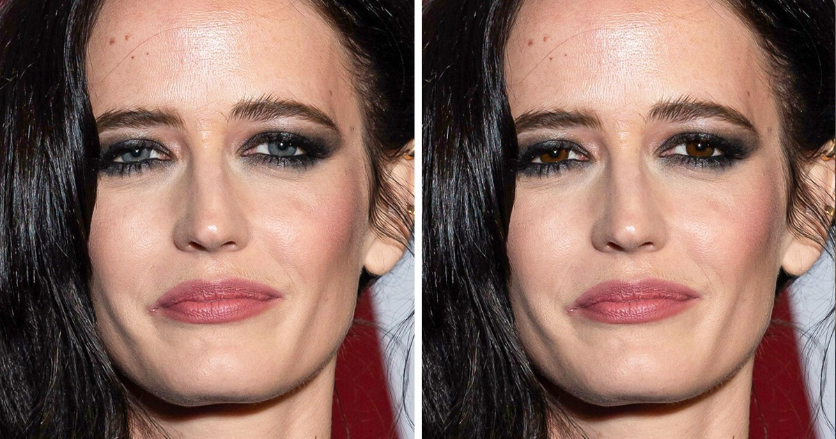 Как бы выглядели 15+ звездных красоток, если бы у них был другой цвет глаз Как бы выглядели 15+ звездных красоток, если бы у них был другой цвет глаз