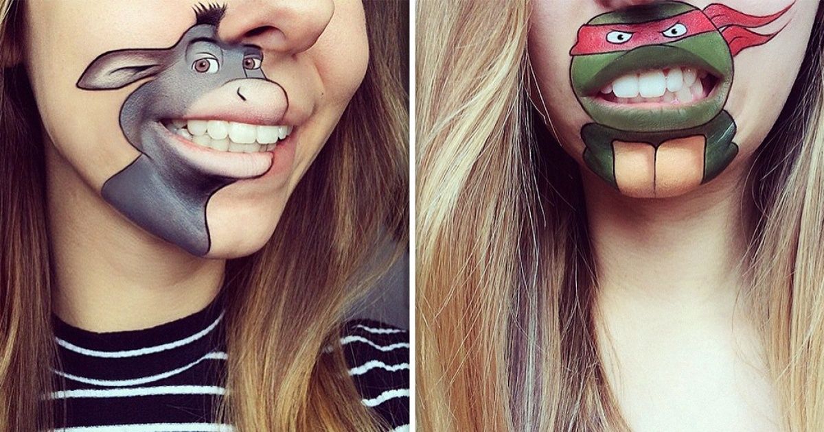 17 офигительных рисунков на губах