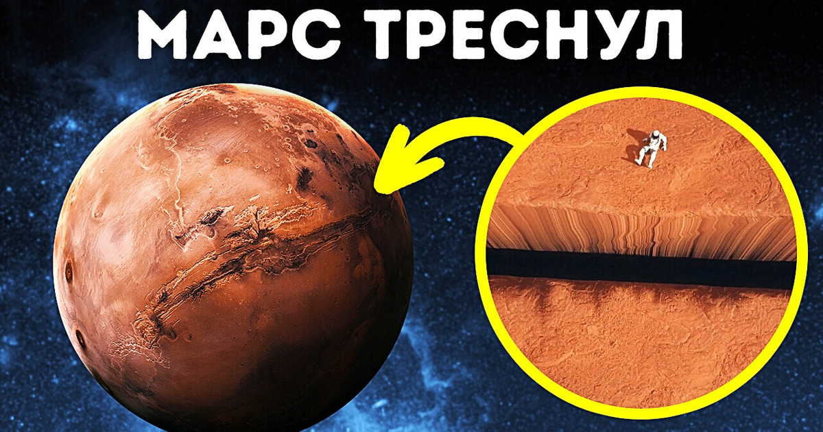 Самая глубокая пропасть в Солнечной системе: Большой каньон Марса Самая глубокая пропасть в Солнечной системе: Большой каньон Марса