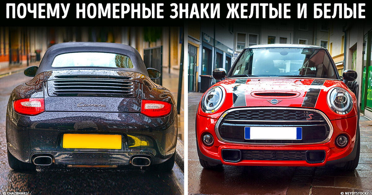 Что означает цвет номера автомобиля?