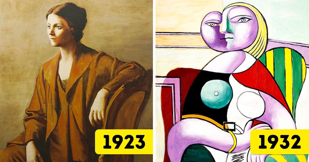 14 знаменитых художников, чьи картины резко изменились всего за десятилетие  / AdMe
