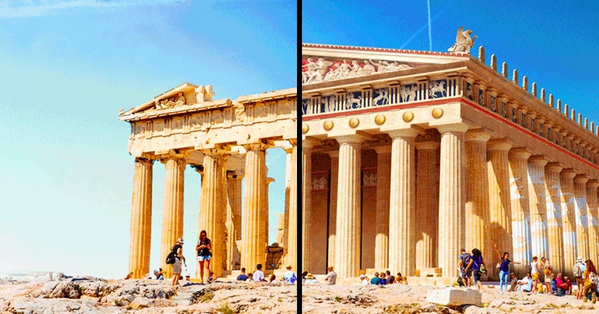 Дизайнеры с помощью компьютерной графики показали, как выглядели 7 архитектурных шедевров древности