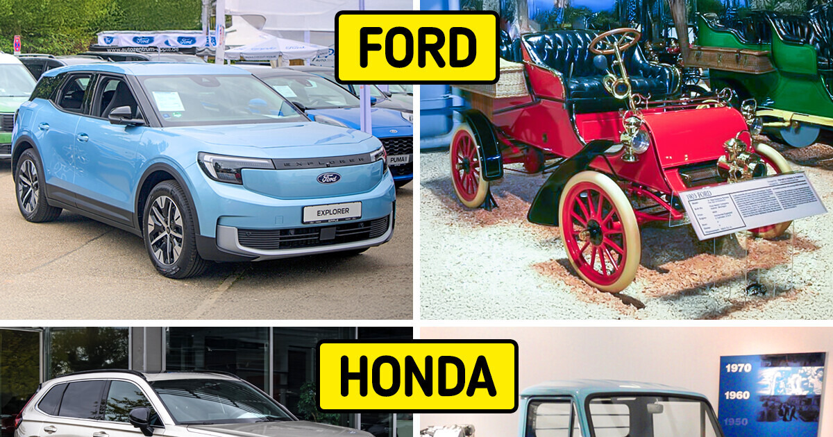 Как выглядели первые автомобили популярных брендов авто