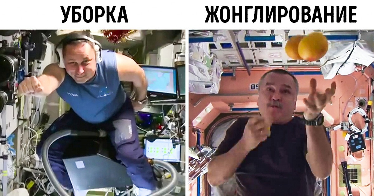 19 примеров того, что работа космонавта — это не только интересно и серьезно, но еще и весело