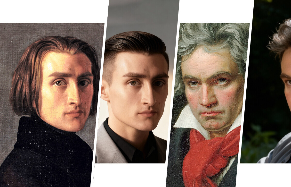 Как выглядели бы знаменитые художники и композиторы, если бы жили сейчас и одевались по последней моде Как выглядели бы знаменитые художники и композиторы, если бы жили сейчас и одевались по последней моде