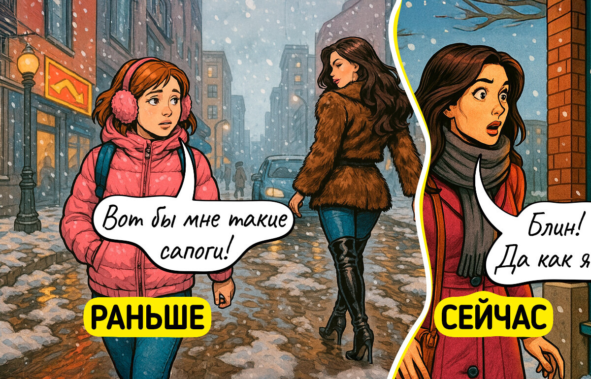 16 жизненных комиксов о том, как меняются наши мечты с возрастом