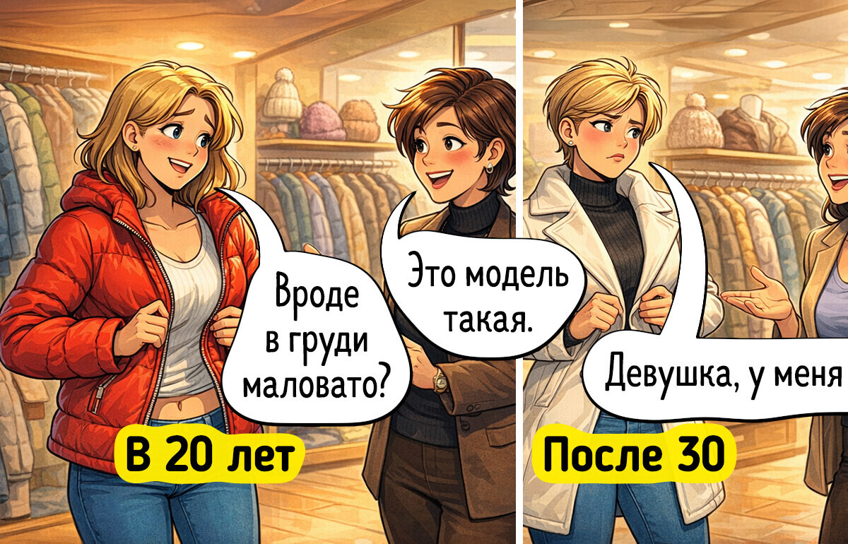 15+ легких комиксов о том, чем отличается шопинг в юности от покупок в зрелые годы