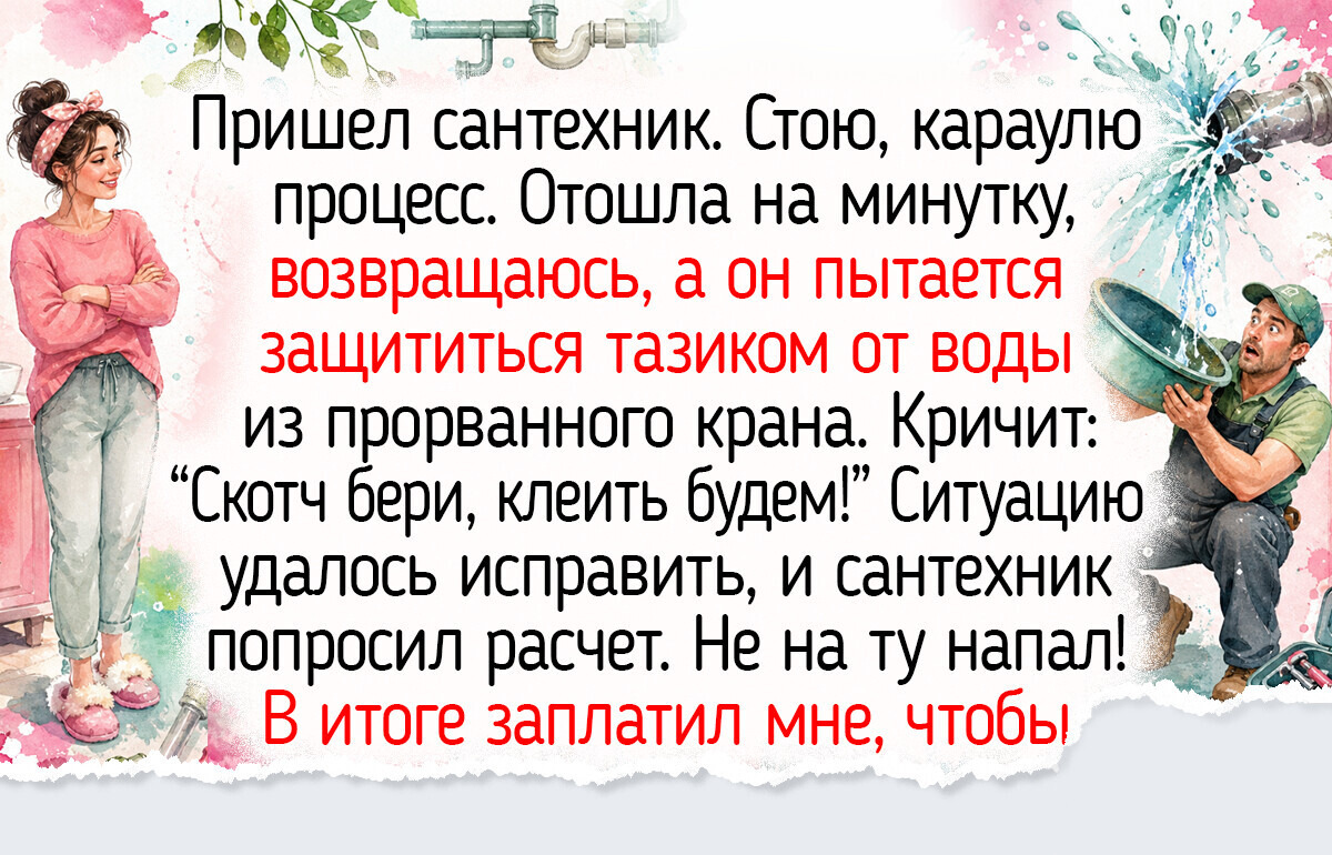 17 историй про сантехников, которые не только чинят трубы, но и периодически попадают в приключение 17 историй про сантехников, которые не только чинят трубы, но и периодически попадают в приключение