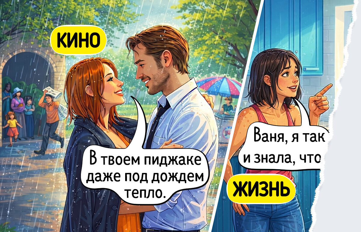 19 комиксов с ароматом попкорна, которые честно показывают, как наша жизнь далека от любимого кино