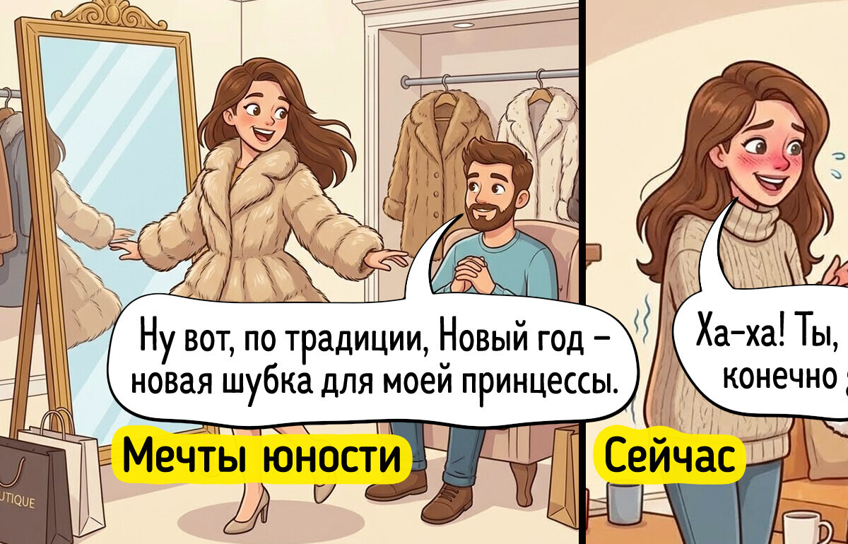 16 ироничных комиксов о том, как меняются наши представления о принце на белом коне с возрастом 16 ироничных комиксов о том, как меняются наши представления о принце на белом коне с возрастом