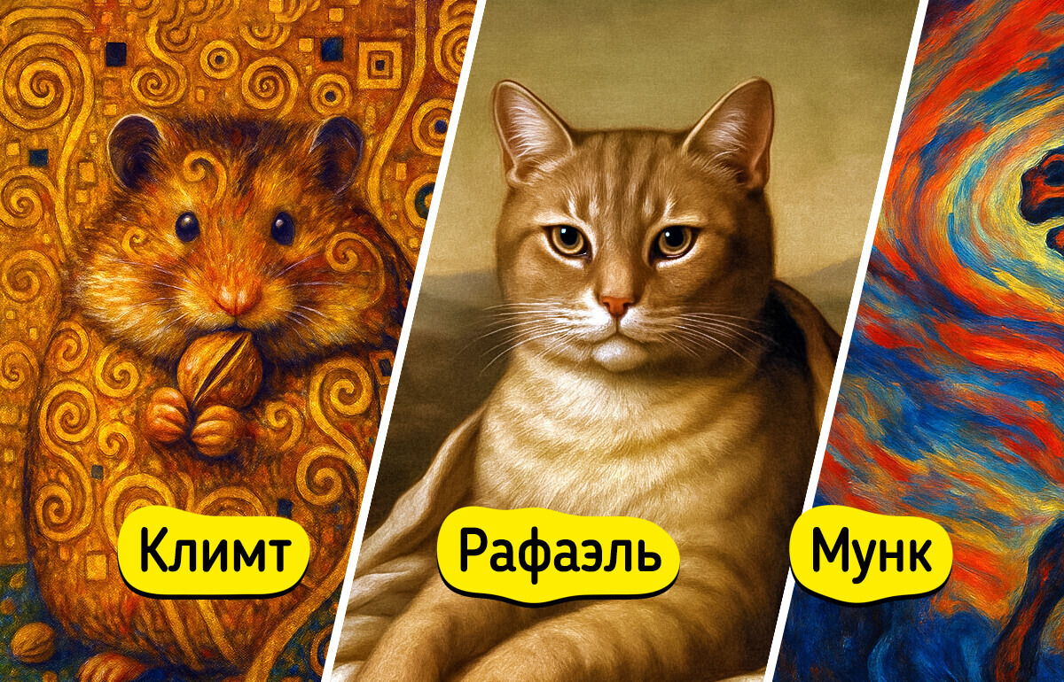 Мы представили, как бы 19 великих художников нарисовали домашних питомцев