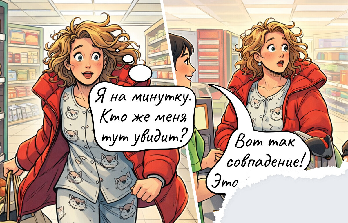 18 комиксов о том, что происходит, когда идешь в магазин «только за хлебушком»