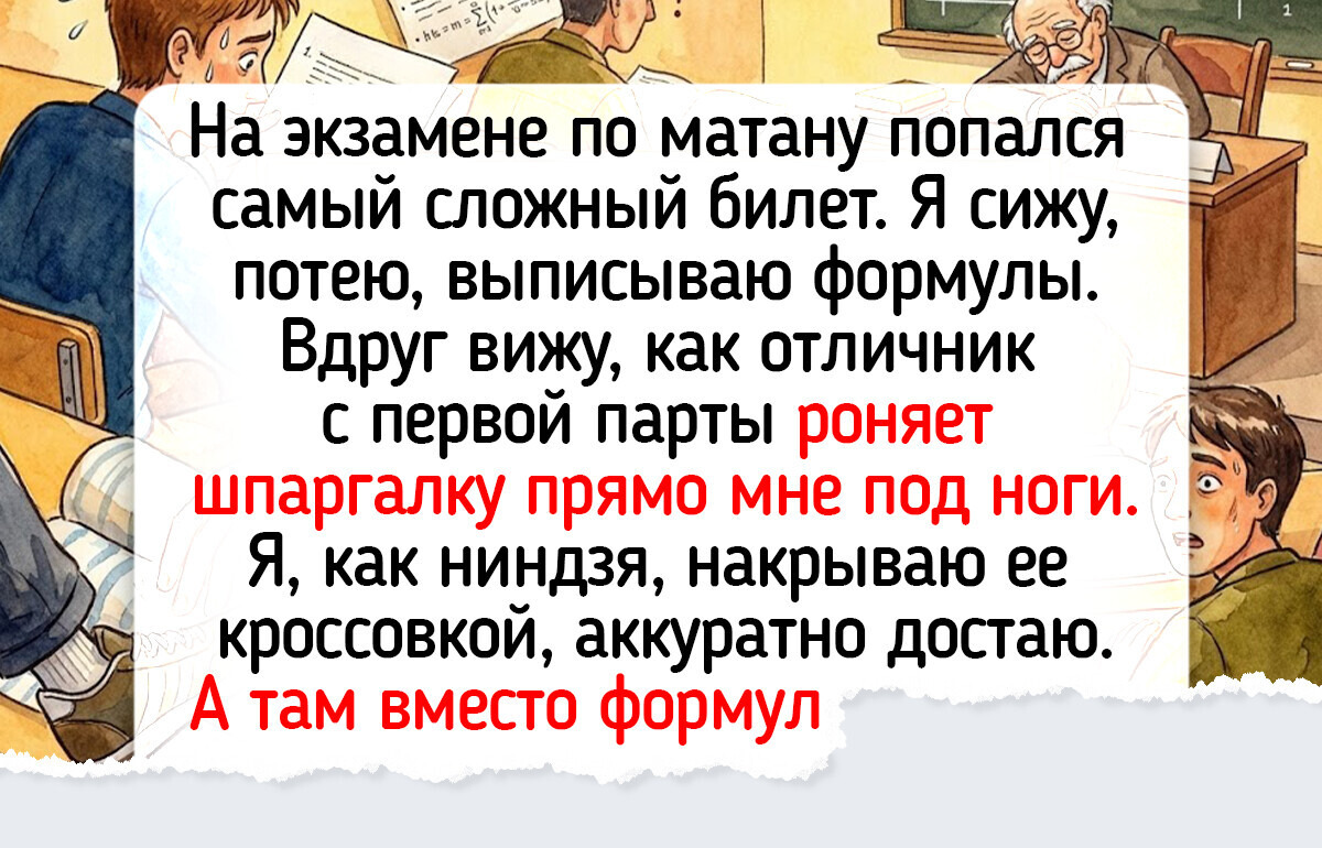 16 историй о том, что экзамены и подготовка к ним — это тот еще комедийный сериал — 01.03.26