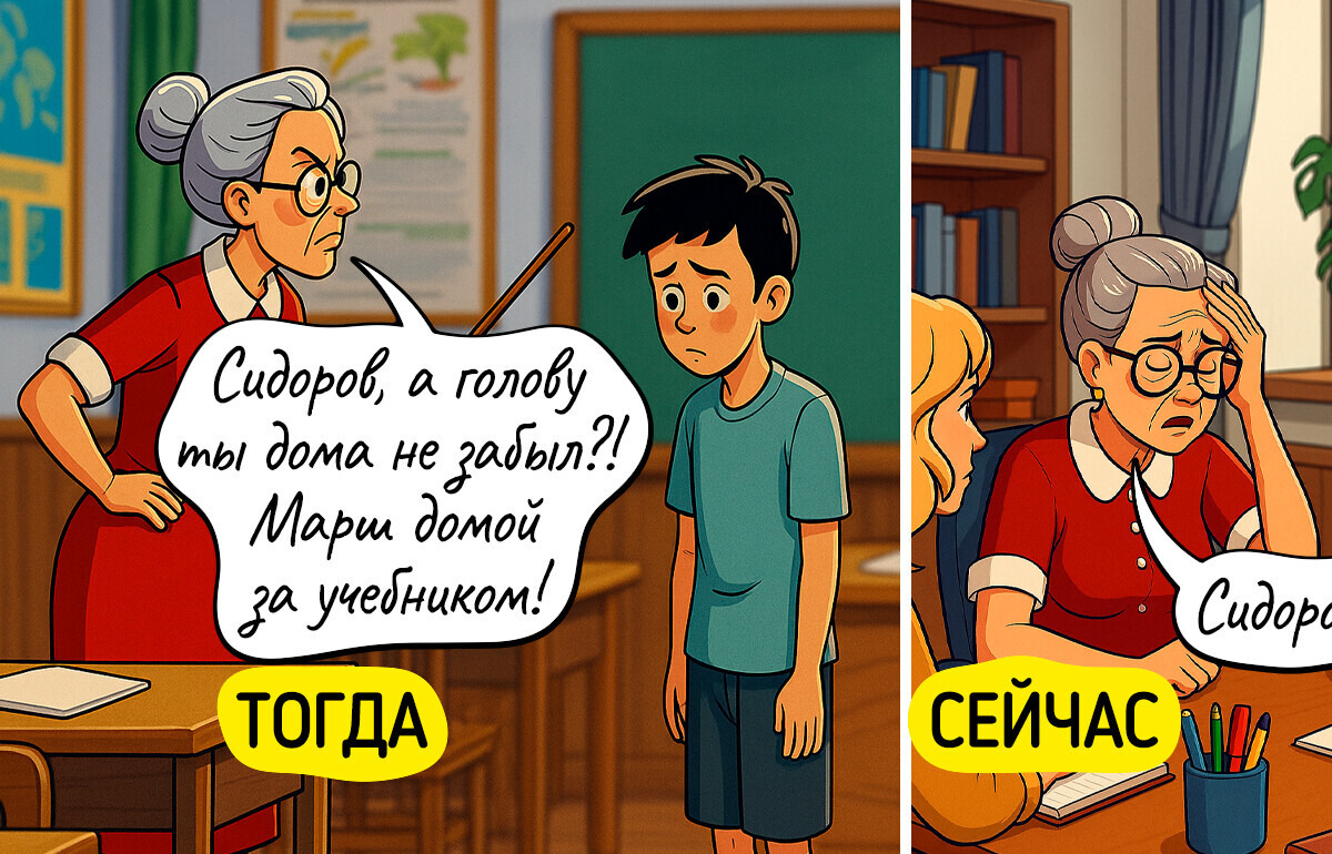 18 комиксов, которые наглядно показывают, как изменилась школа за 20 лет