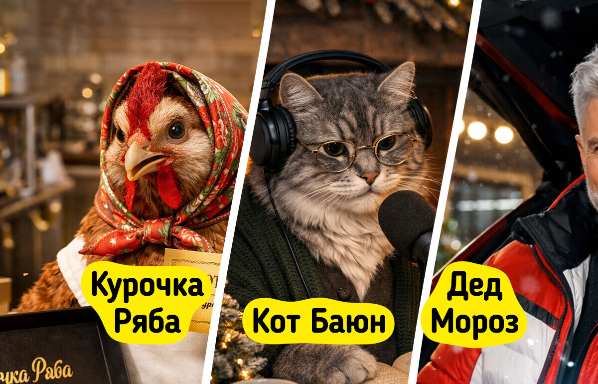 Мы преобразили 17 героев сказок к Новому 2026-му году — получилось просто волшебно