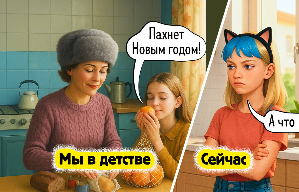 15+ иллюстраций о том, как отмечали праздники в нашем детстве и как сейчас