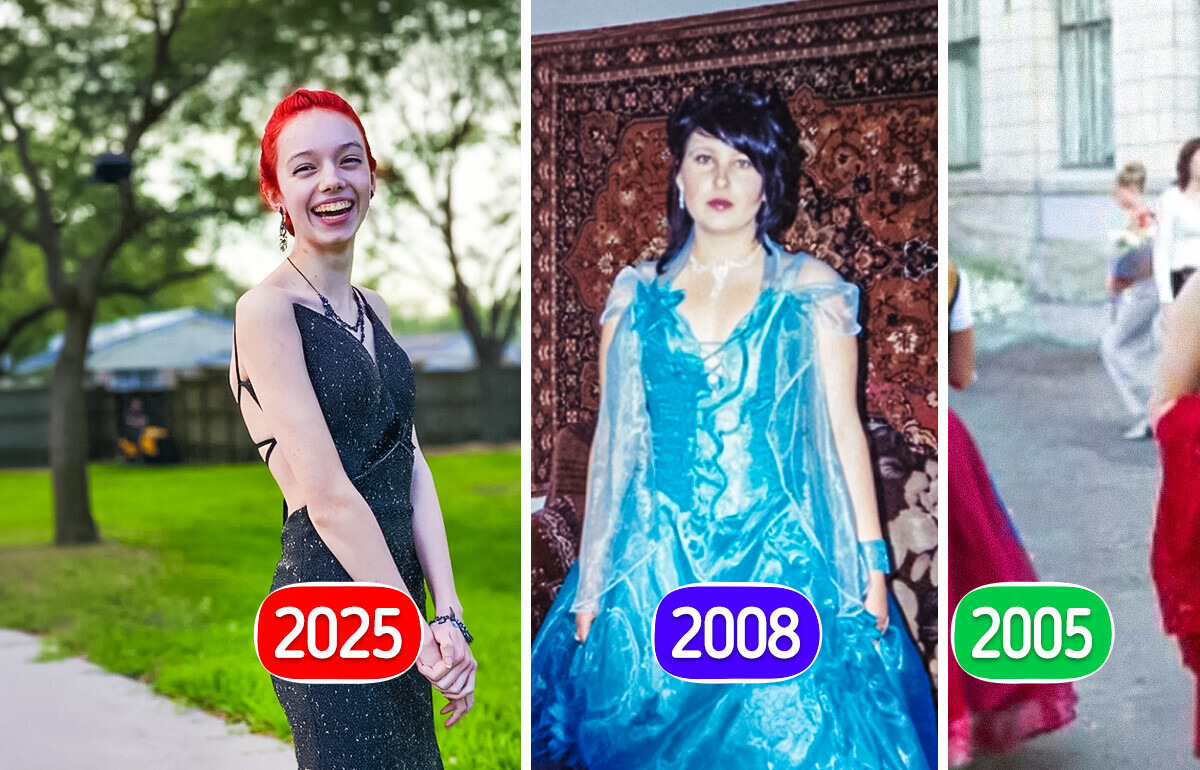 17 снимков выпускных нарядов, которые хранят атмосферу школьных лет — с запахом духов и звуком вальса