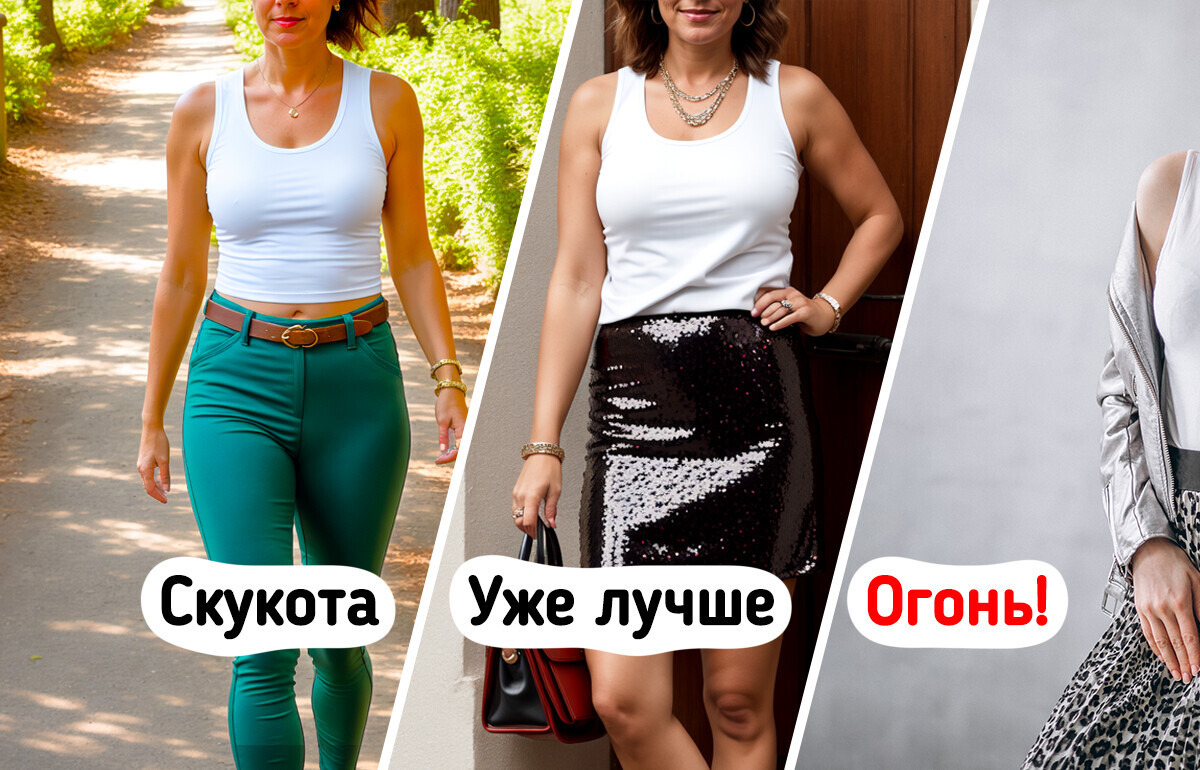 8 стильных лайфхаков, которые сделают простую майку центром вашего гардероба