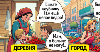 18 комиксов о том, что жизнь в городе и в деревне — это небо и земля, особенно летом