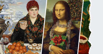 Мы «перерисовали» 15 героев известных картин в новогоднем стиле. И это просто сказка