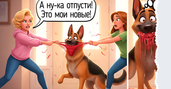 16 комиксов о том, как нас видят собаки. Скорее всего, мы в их глазах — те еще чудаки