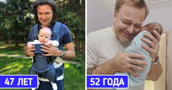 16 заботливых отцов, которые решились на пополнение тогда, когда другие уже нянчат внуков