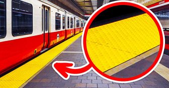 Почему на железнодорожных станциях есть желтые и оранжевые бугорки?