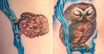 Пост, который доказывает, что любую неудачную татуировку можно превратить в маленький шедевр
