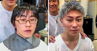 Стилист из Японии показывает, как прическа магическим образом преображает человека