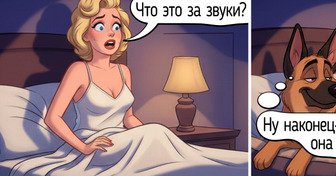 16 комиксов о том, как нас видят собаки. Скорее всего, мы в их глазах — те еще чудаки
