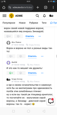 Комментарий с изображением на AdMe.Media
