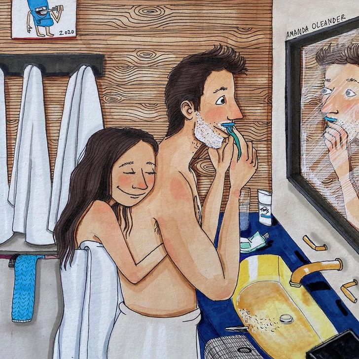 17 иллюстраций о том, как выглядит любовь, когда никто не видит (И каждый мечтает именно о такой)